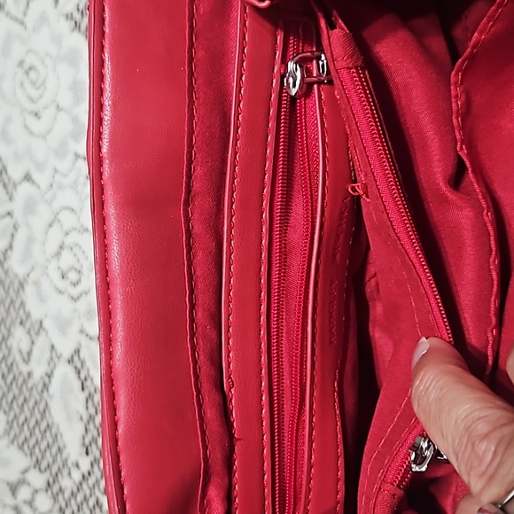 BADGLEY MISCHKA, Red vegan leather,guc - Picture 7 of 7